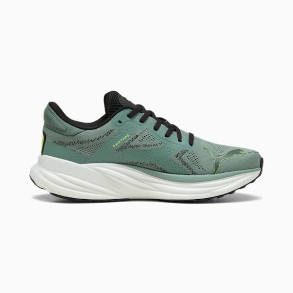 Tenis de correr Magnify NITRO 2 para hombre, Green Moon-Yellow Alert, extralarge